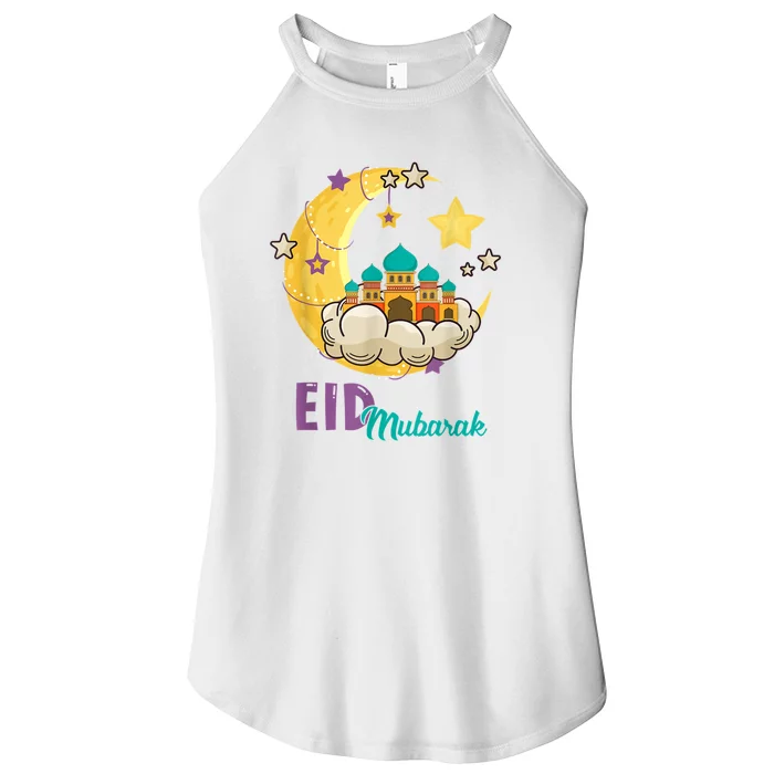 Family Eid Al Fitr Eid Mubarak Women’s Perfect Tri Rocker Tank