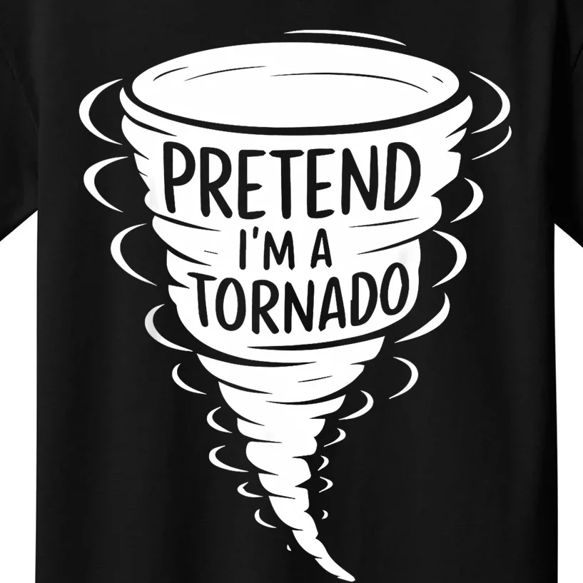 Funny Easy Adult Halloween Costumes Pretend IM A Tornado Kids T-Shirt