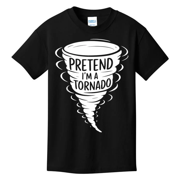 Funny Easy Adult Halloween Costumes Pretend IM A Tornado Kids T-Shirt