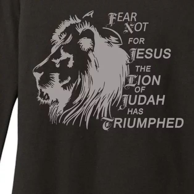 Fear Not For Jesus The Lion Of Judah Has Triumphed Womens CVC Long Sleeve Shirt