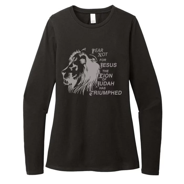 Fear Not For Jesus The Lion Of Judah Has Triumphed Womens CVC Long Sleeve Shirt