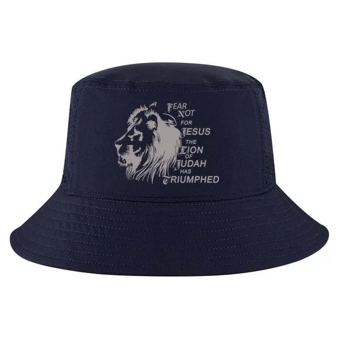 Fear Not For Jesus The Lion Of Judah Has Triumphed Cool Comfort Performance Bucket Hat