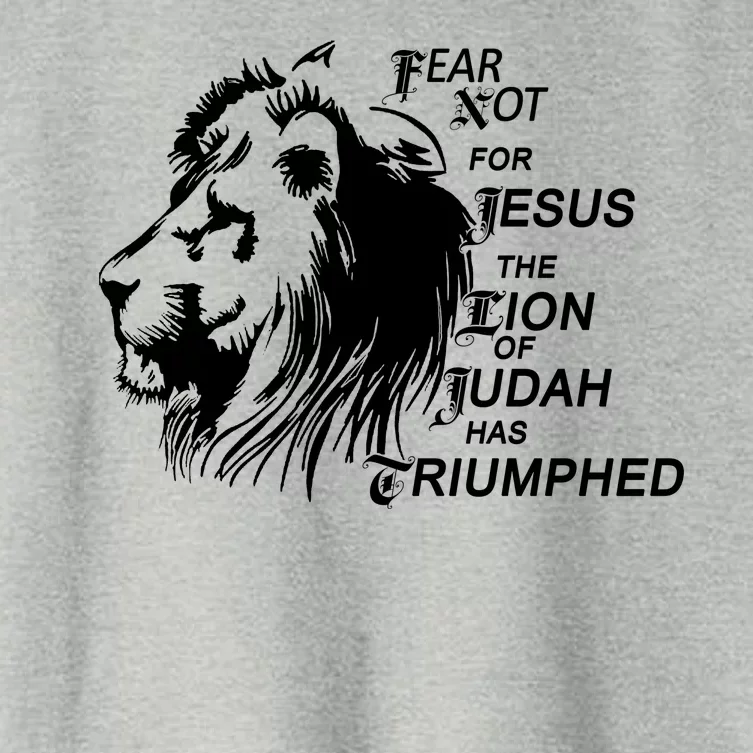 Fear Not For Jesus The Lion Of Judah Has Triumphed Women's Crop Top Tee