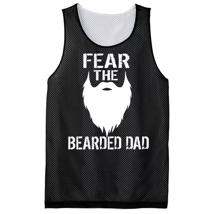 Fear The Bearded Dad Mesh Reversible Basketball Jersey Tank