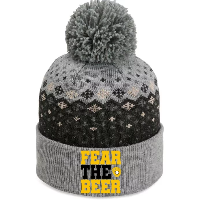 Fear The Beer Milwaukee Baseball The Baniff Cuffed Pom Beanie