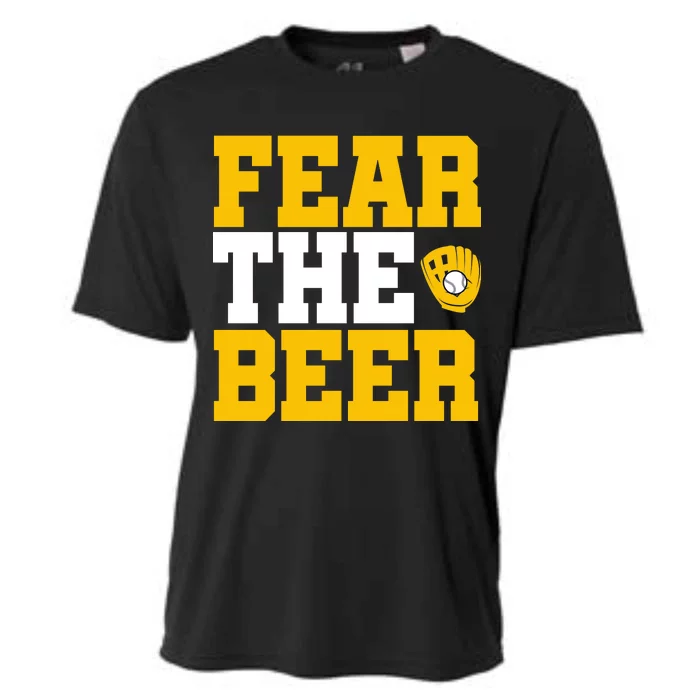 Fear The Beer Milwaukee Baseball Cooling Performance Crew T-Shirt