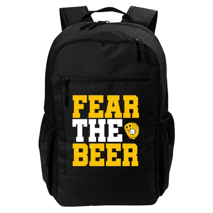 Fear The Beer Milwaukee Baseball Daily Commute Backpack