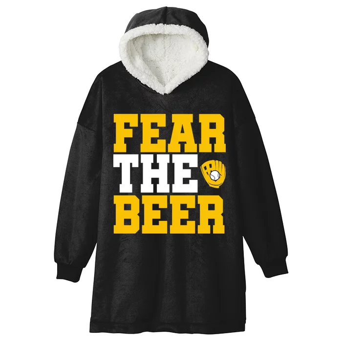 Fear The Beer Milwaukee Baseball Hooded Wearable Blanket