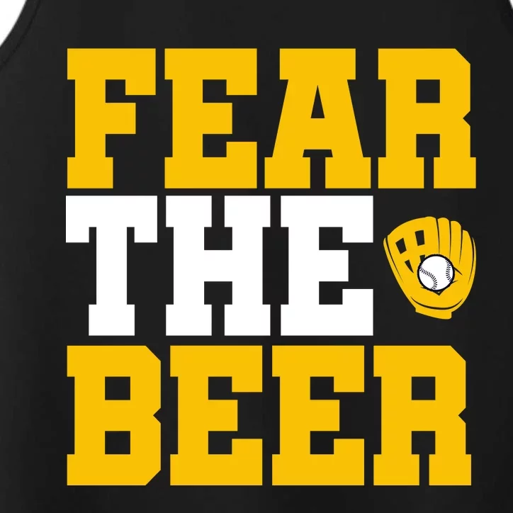 Fear The Beer Milwaukee Baseball Performance Tank