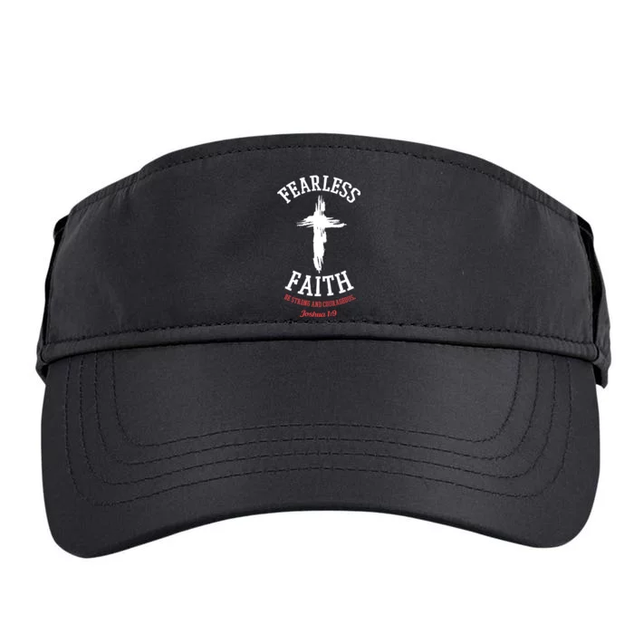 Fearless Faith Be Strong And Courageous Adult Drive Performance Visor