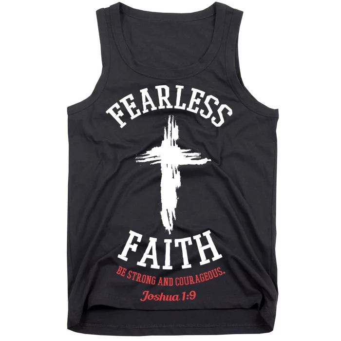 Fearless Faith Be Strong And Courageous Tank Top