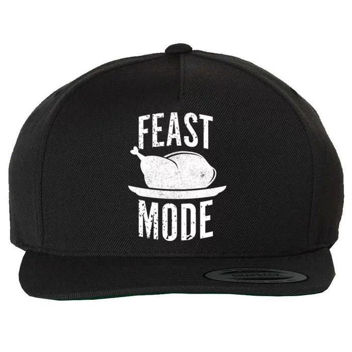 Feast Mode Wool Snapback Cap