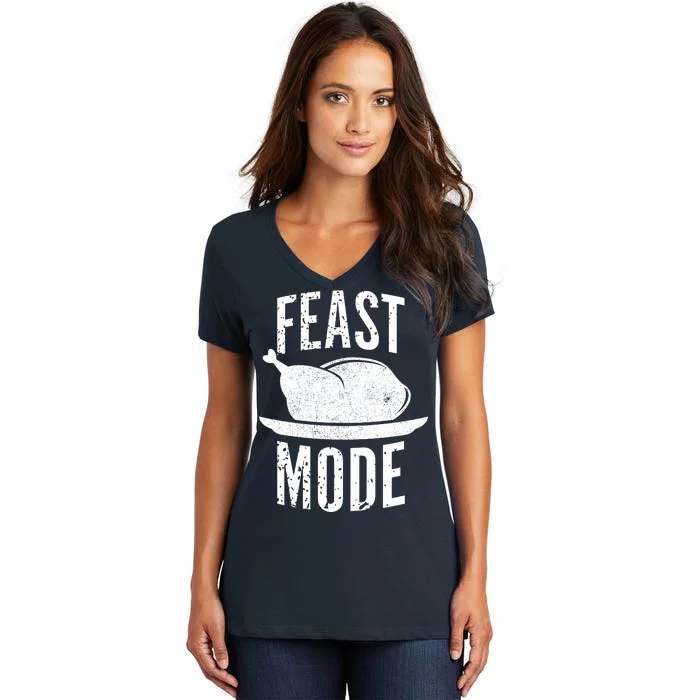 Feast Mode Women's V-Neck T-Shirt