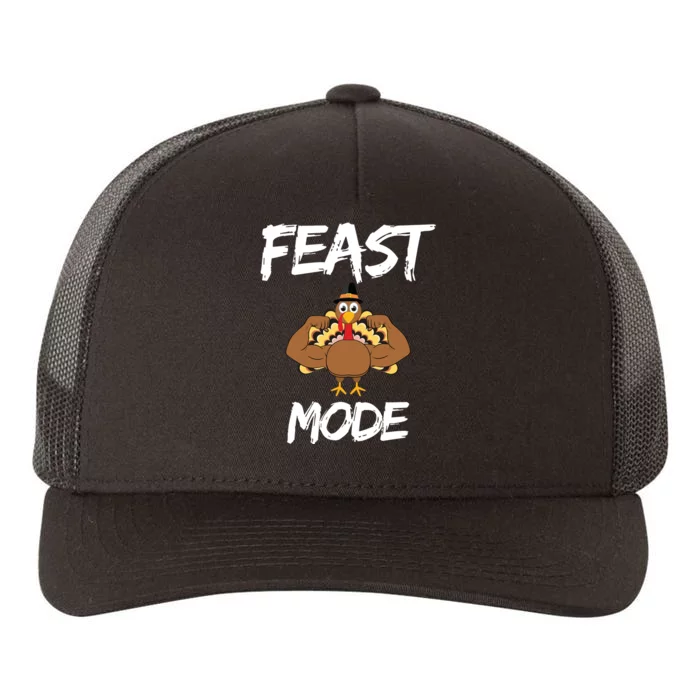 Feast Mode Thanksgiving Turkey Biceps Yupoong Adult 5-Panel Trucker Hat