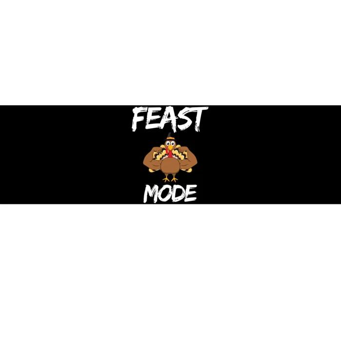 Feast Mode Thanksgiving Turkey Biceps Bumper Sticker