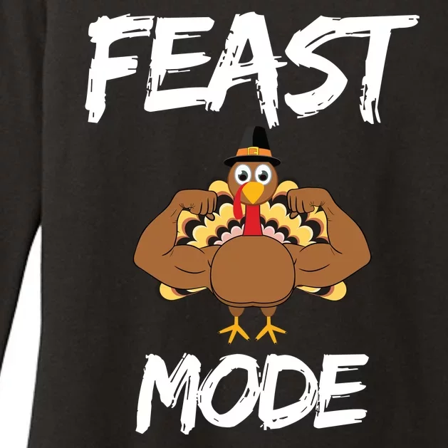 Feast Mode Thanksgiving Turkey Biceps Womens CVC Long Sleeve Shirt