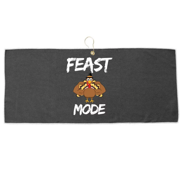 Feast Mode Thanksgiving Turkey Biceps Large Microfiber Waffle Golf Towel