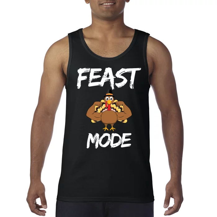 Feast Mode Thanksgiving Turkey Biceps Tank Top