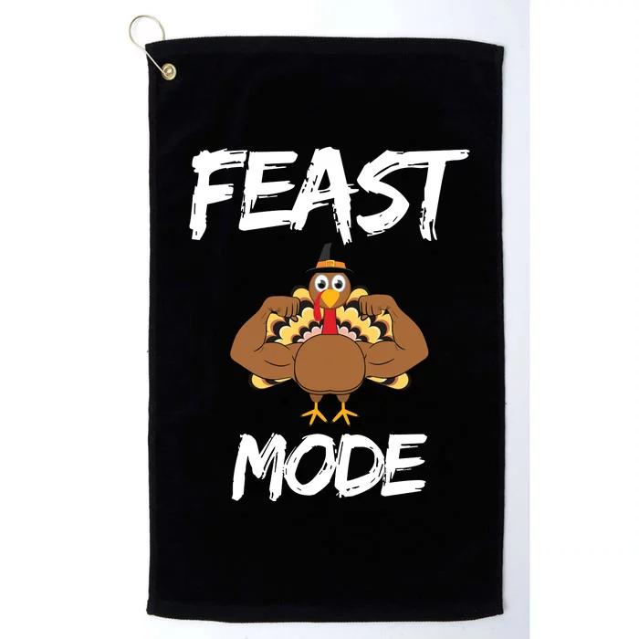 Feast Mode Thanksgiving Turkey Biceps Platinum Collection Golf Towel