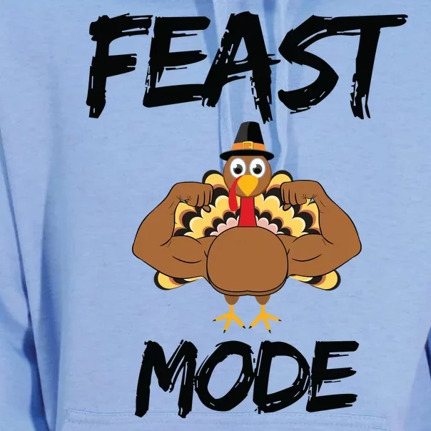 Feast Mode Thanksgiving Turkey Biceps Unisex Surf Hoodie