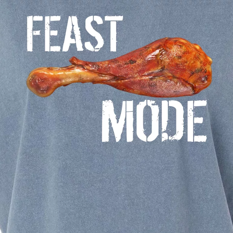 Feast Mode Thanksgiving Turkey Leg Garment-Dyed Women's Muscle Tee