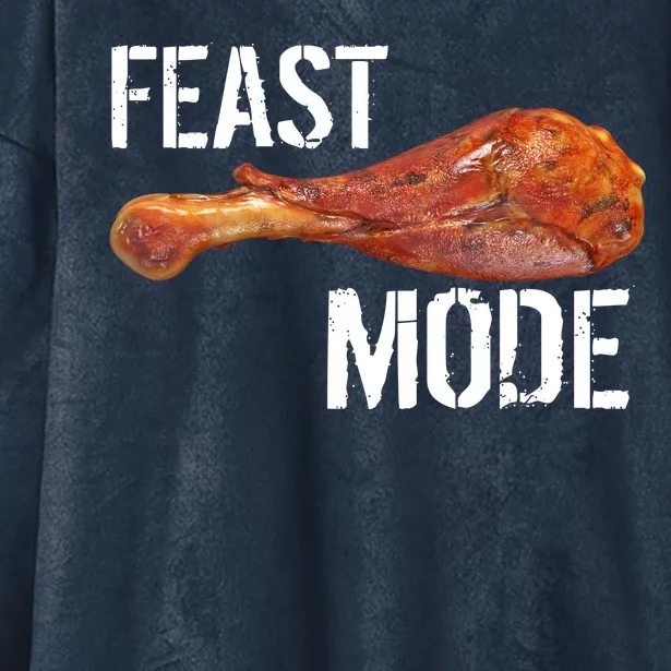 Feast Mode Thanksgiving Turkey Leg Hooded Wearable Blanket