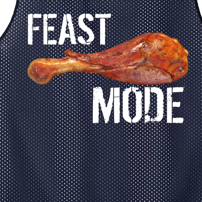 Feast Mode Thanksgiving Turkey Leg Mesh Reversible Basketball Jersey Tank