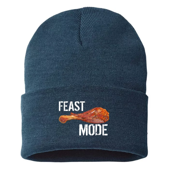 Feast Mode Thanksgiving Turkey Leg Sustainable Knit Beanie