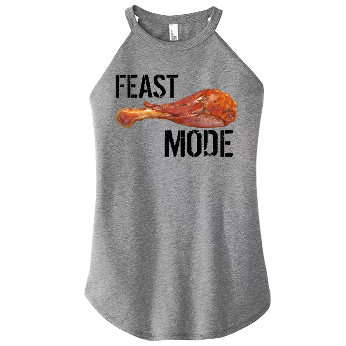 Feast Mode Thanksgiving Turkey Leg Women’s Perfect Tri Rocker Tank