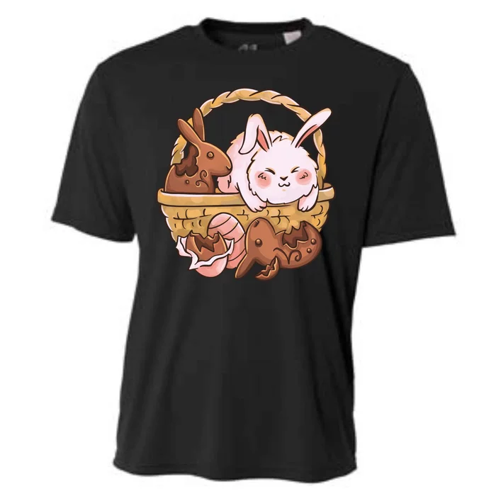 Fat Easter Bunny Cute Cooling Performance Crew T-Shirt