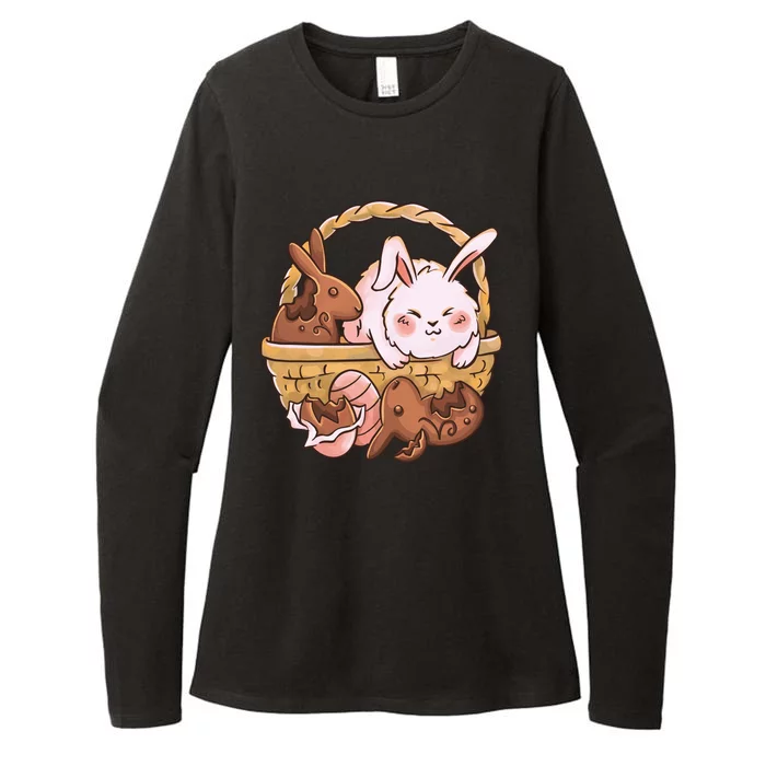 Fat Easter Bunny Cute Womens CVC Long Sleeve Shirt