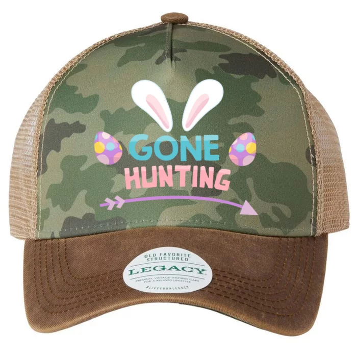 Funny Easter Basket Egg Gone Hunting Funny Gift Legacy Tie Dye Trucker Hat