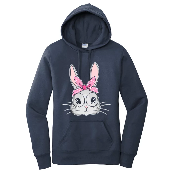 Funny Easter Bunny Cute Rabbit Messy Bun Meaningful Gift Women's Pullover Hoodie