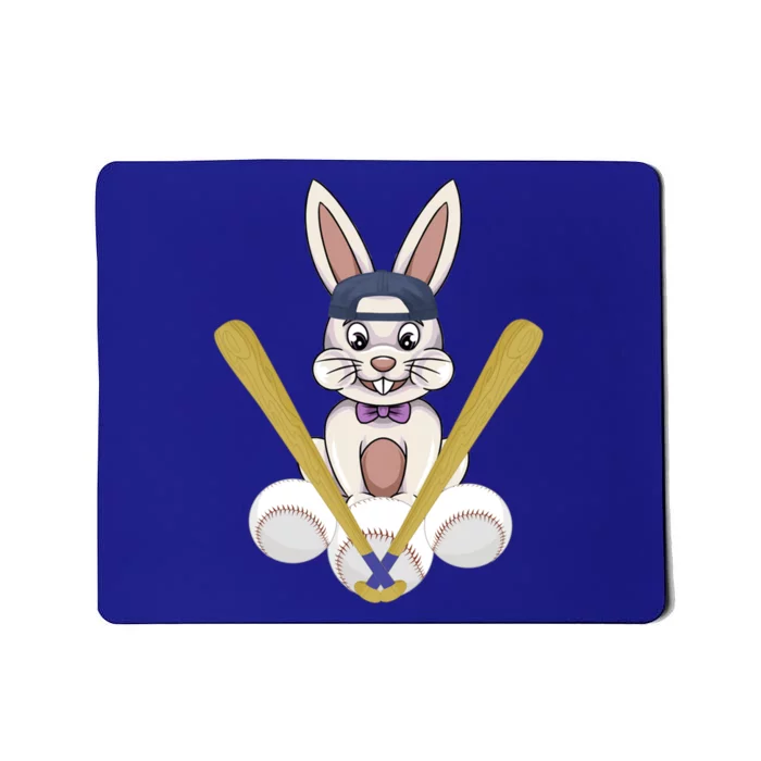 Funny Easter Bunny With Baseball Cap Baseball Lover Pitcher Funny Gift Mousepad