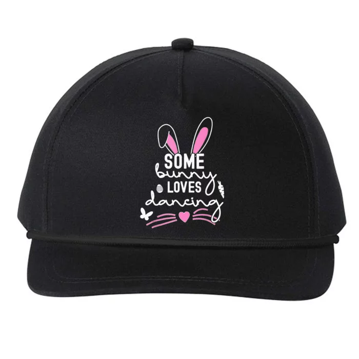 Funny Easter Bunny Ears Dancing Dance Lover Pun Snapback Five-Panel Rope Hat