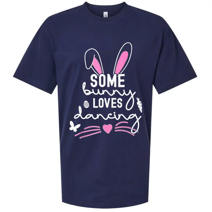 Funny Easter Bunny Ears Dancing Dance Lover Pun Sueded Cloud Jersey T-Shirt