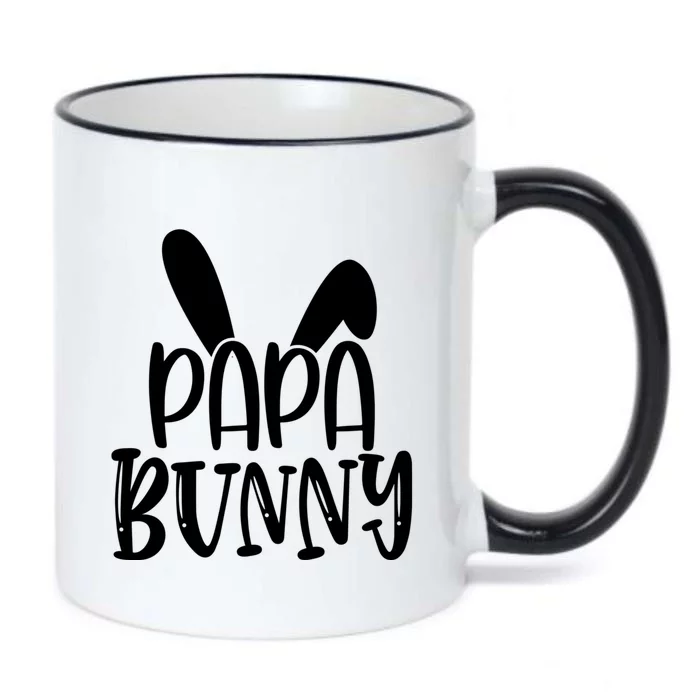 Family Easter Bunny Dad Daddy Happy Easter Papa Bunny Gift Black Color Changing Mug