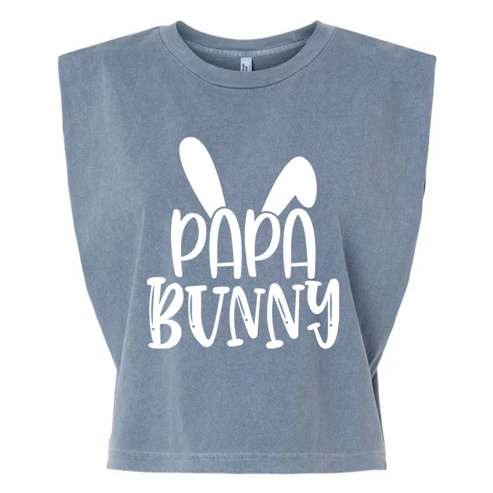 Family Easter Bunny Dad Daddy Happy Easter Papa Bunny Gift Garment-Dyed Women's Muscle Tee