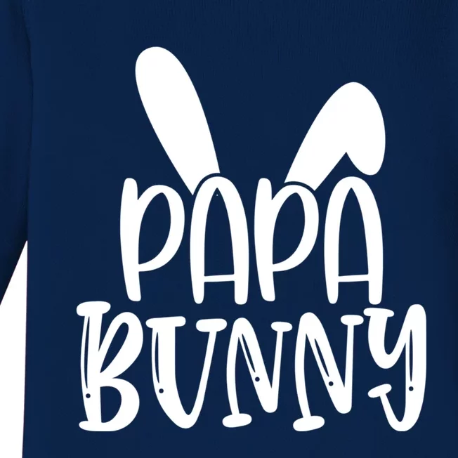 Family Easter Bunny Dad Daddy Happy Easter Papa Bunny Gift Baby Long Sleeve Bodysuit