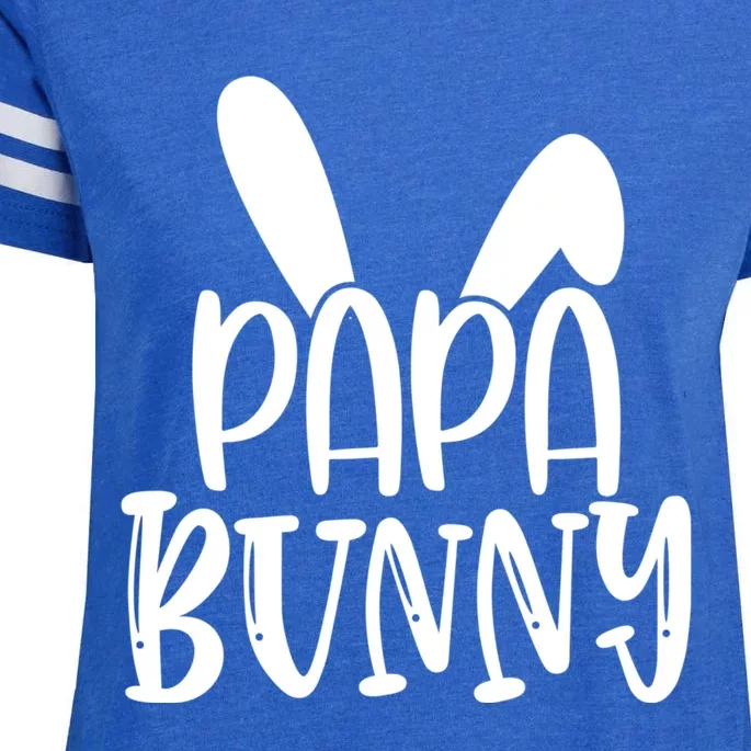 Family Easter Bunny Dad Daddy Happy Easter Papa Bunny Gift Enza Ladies Jersey Football T-Shirt