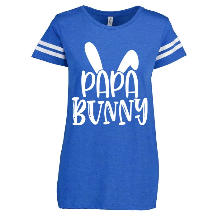 Family Easter Bunny Dad Daddy Happy Easter Papa Bunny Gift Enza Ladies Jersey Football T-Shirt