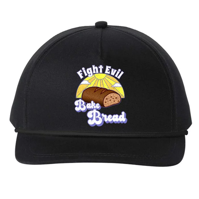 Fight Evil Bake Bread Happy Hero Pastry Cake Bread Baker Meaningful Gift Snapback Five-Panel Rope Hat