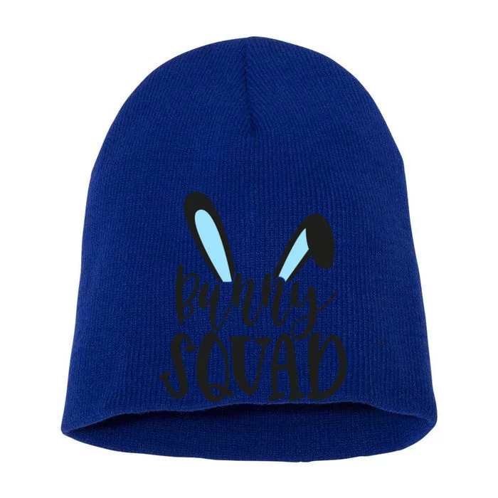 Family Easter Bunny Papa Happy Easter Bunny Squad Gift Short Acrylic Beanie