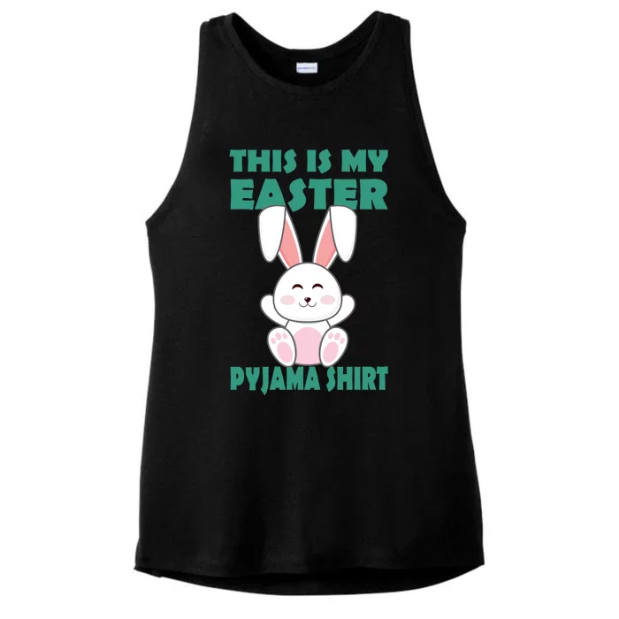 Funny Easter Bunny This Is My Easter Pyjama Cool Gift Ladies Tri-Blend Wicking Tank