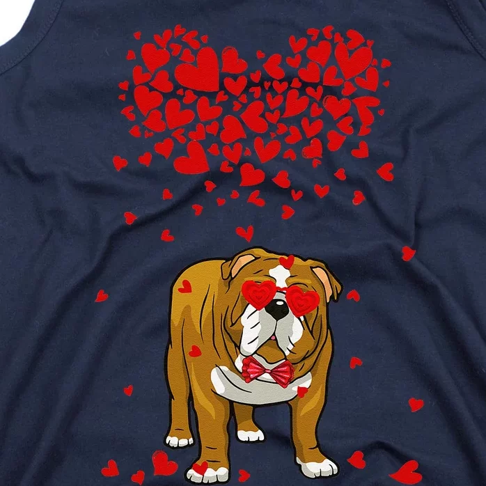 Funny English Bulldog Outfit Dog Lover Valentine Gifts Tank Top