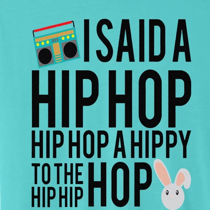 Funny Easter Basket Gift Hip Hop Rap Music Bunny Retro ChromaSoft Performance T-Shirt