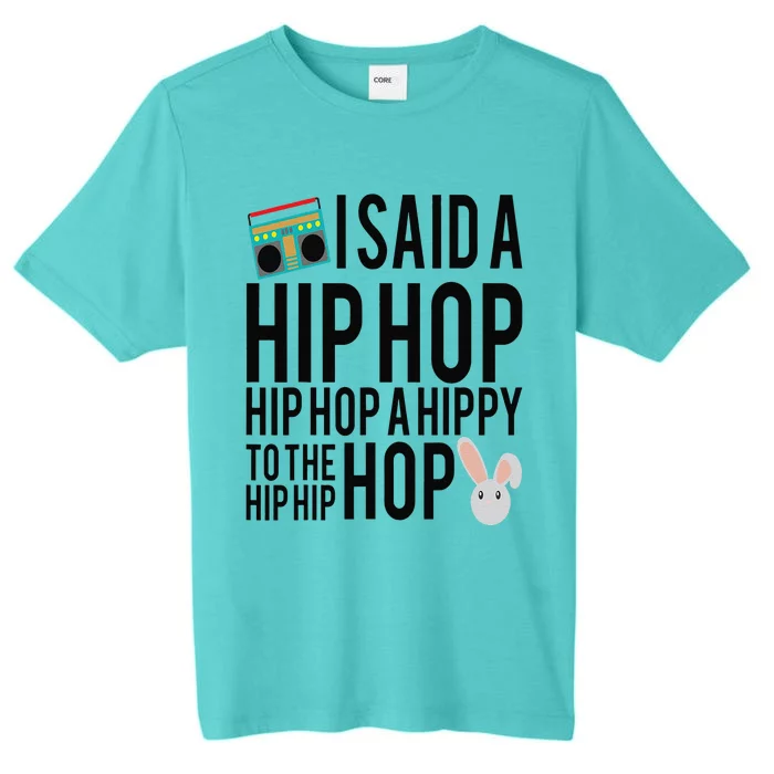 Funny Easter Basket Gift Hip Hop Rap Music Bunny Retro ChromaSoft Performance T-Shirt