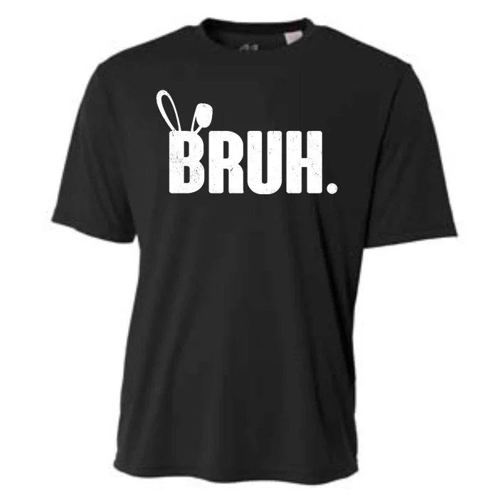 Funny Easter Bruh Bunny Rabbit Ears Cooling Performance Crew T-Shirt