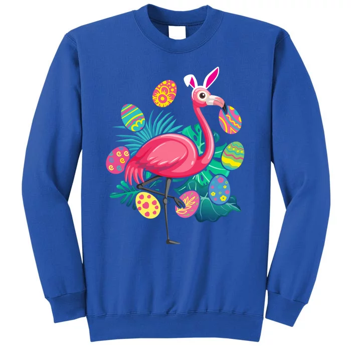 Flamingo Ears Bunny Glasses Eggs Easter Bird Animal Gift Sweatshirt