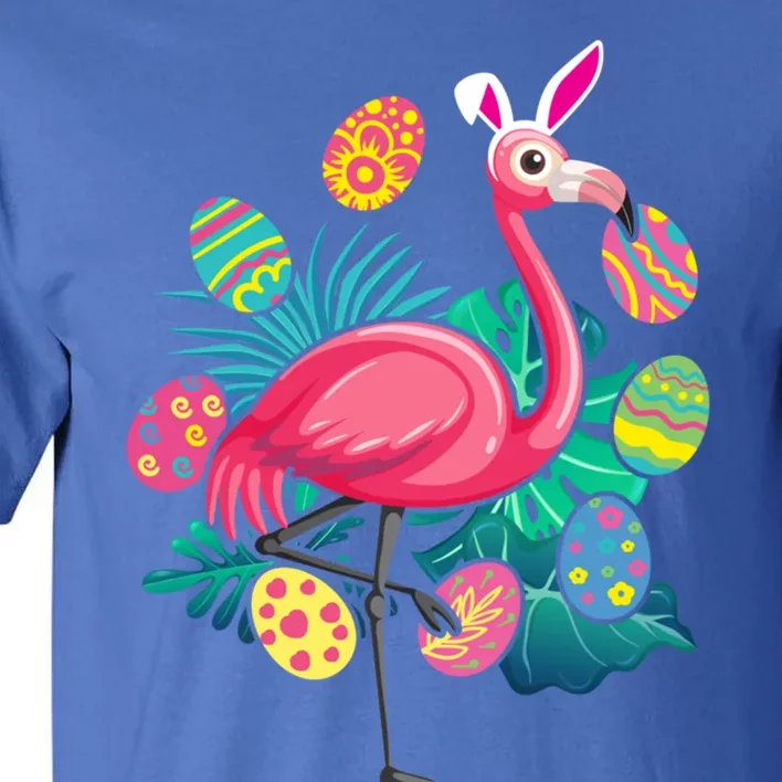 Flamingo Ears Bunny Glasses Eggs Easter Bird Animal Gift Tall T-Shirt